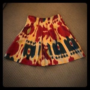Silk Print Skirt